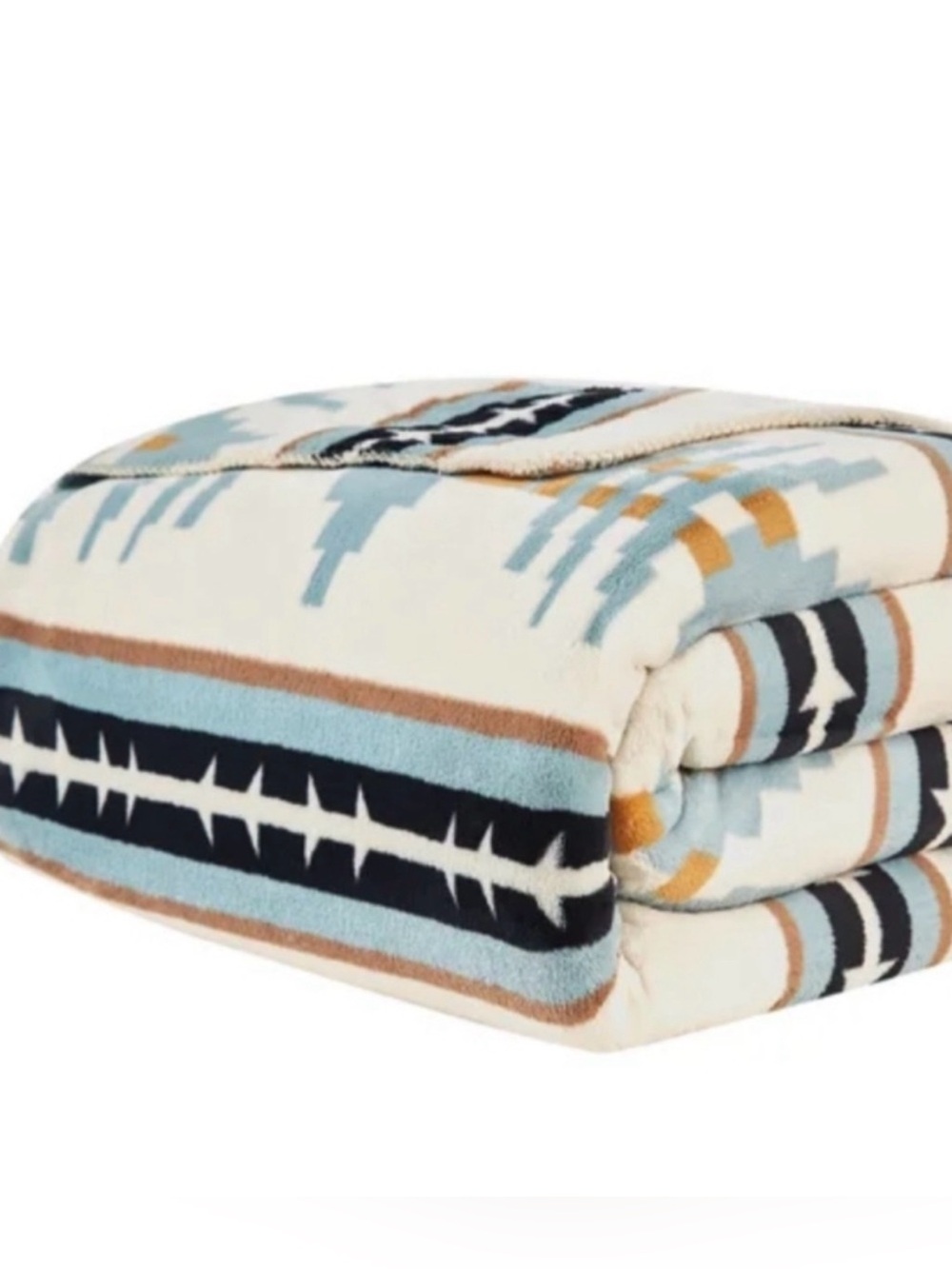 Pendleton Trail Ridge King Size Used Plush Fleece Blanket GUC